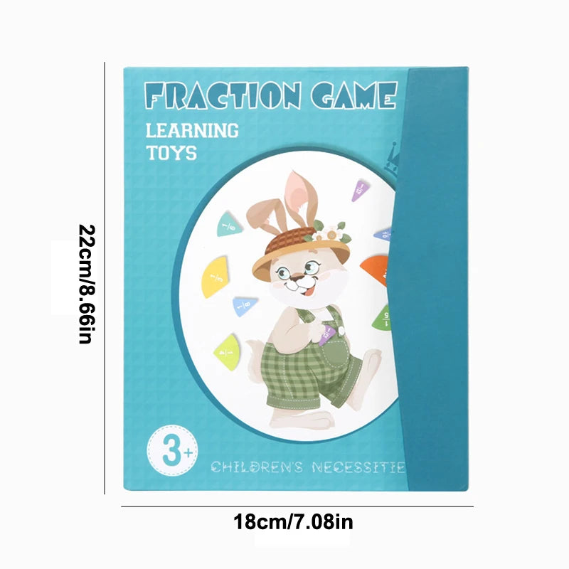 Magnetic Fraction Tiles Book Early Learning