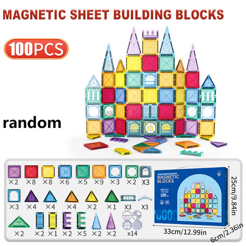 Magnetic Building Blocks Tiles — DIY Creative STEM Toy for Kids