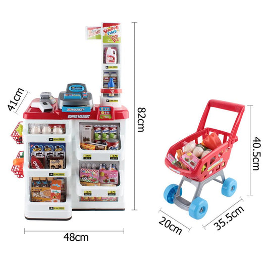 Keezi Kids Supermarket Pretend Role Playset