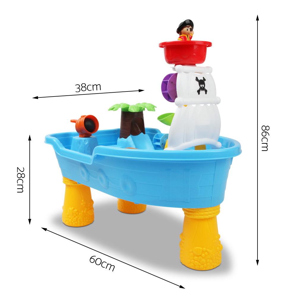 Keezi Kids Sandpit Pretend Play Set Sand Water Table Outdoor Beach Toy