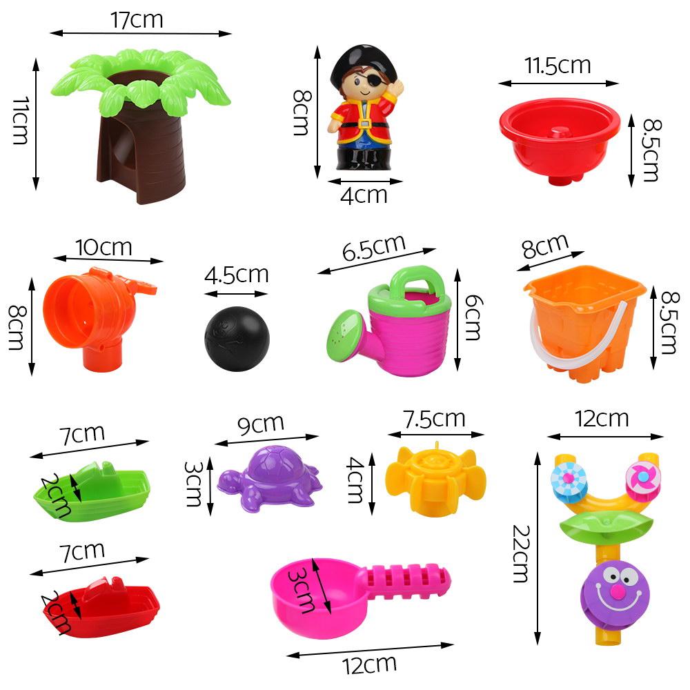 Keezi Kids Sandpit Pretend Play Set Sand Water Table Outdoor Beach Toy