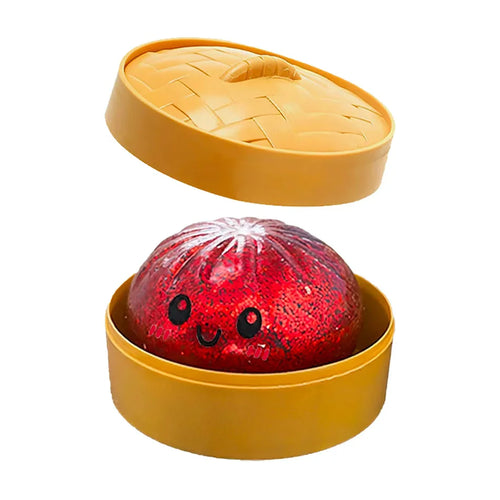 Colorful 6 Styles Glitter Dumpling Glitter Dumpling Squishy with Box