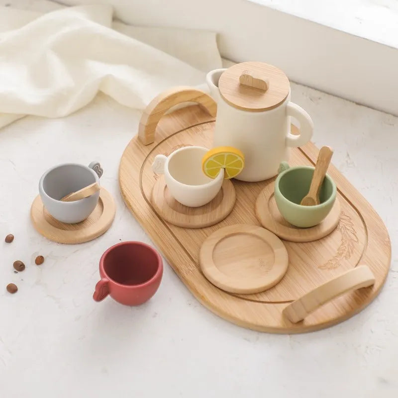Baby Wooden Afternoon Tea Set Montessori Toys