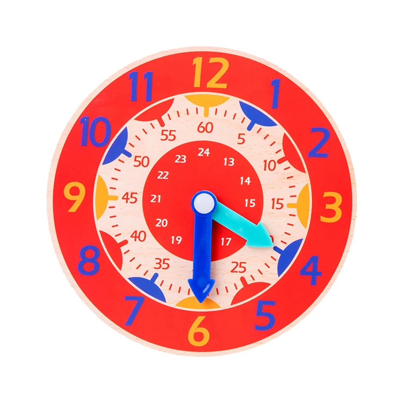 Wooden Clock Toys Montessori Learning