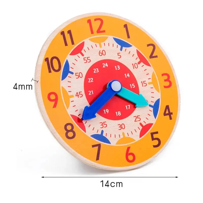 Wooden Clock Toys Montessori Learning