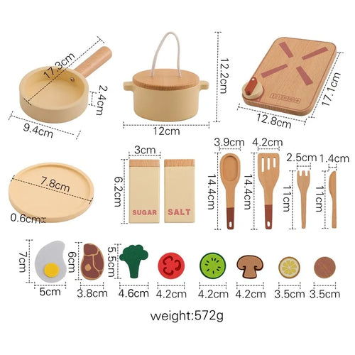 Baby Wooden Afternoon Tea Set Montessori Toys