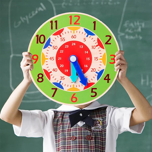 Wooden Clock Toys Montessori Learning