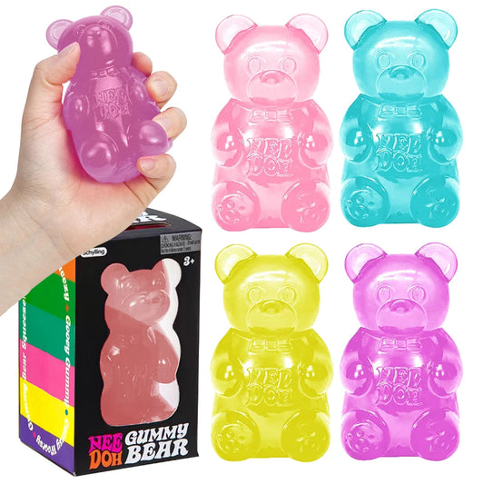 NeeDoh Gummy Bear Squishy Toy Soft Stress Relief Sensory Fidget