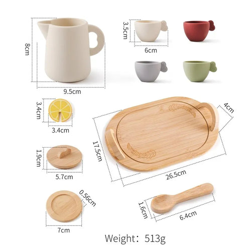 Baby Wooden Afternoon Tea Set Montessori Toys