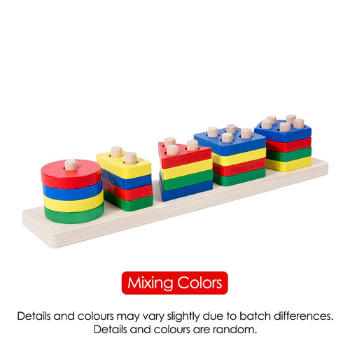 Wooden Sorting Stacking Montessori Toys for Baby