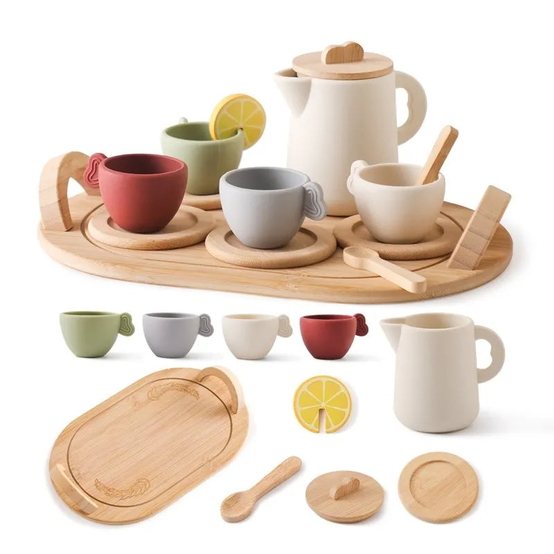Baby Wooden Afternoon Tea Set Montessori Toys