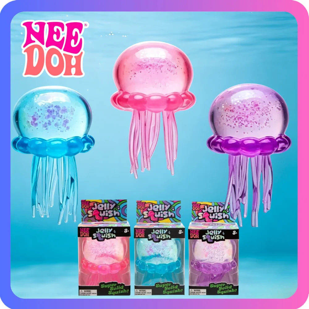Needoh Fuzz Ball Jellyfish Squishy Blind Box
