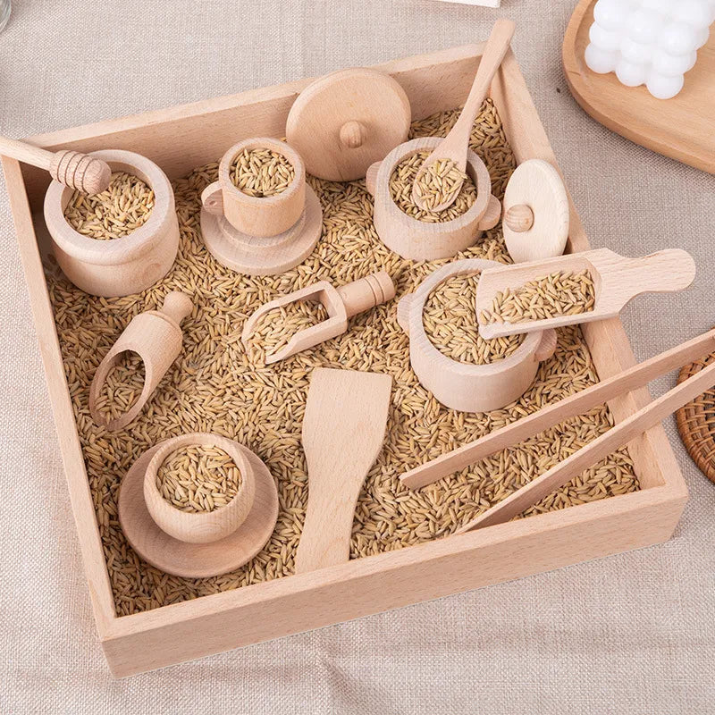 Simulated Kitchen Tea Set Montessori Sensory Toys Set