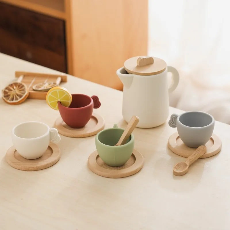 Baby Wooden Afternoon Tea Set Montessori Toys