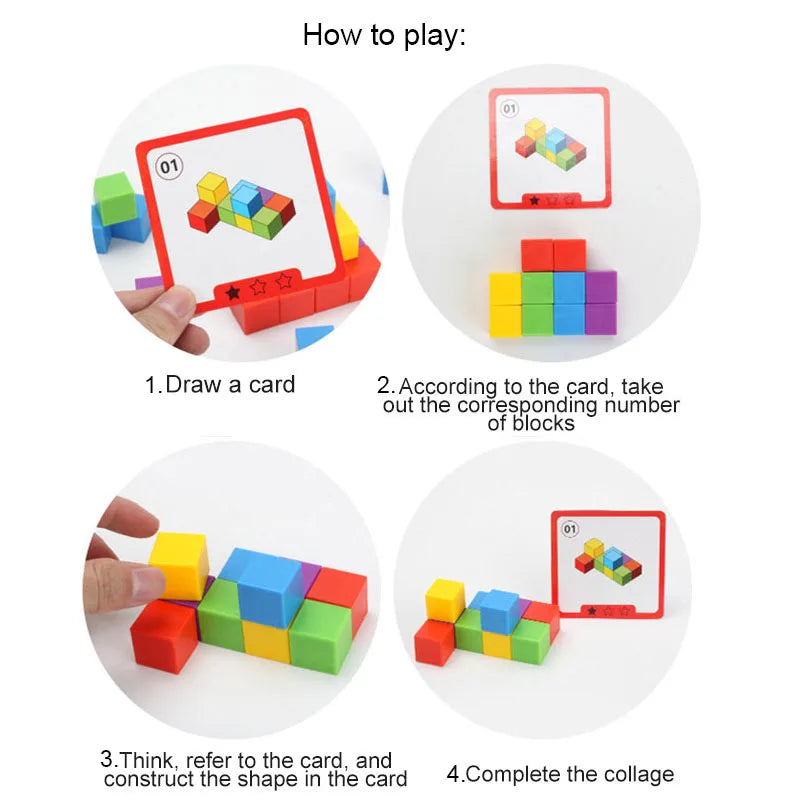 Magic Block Puzzle Montessori Toy