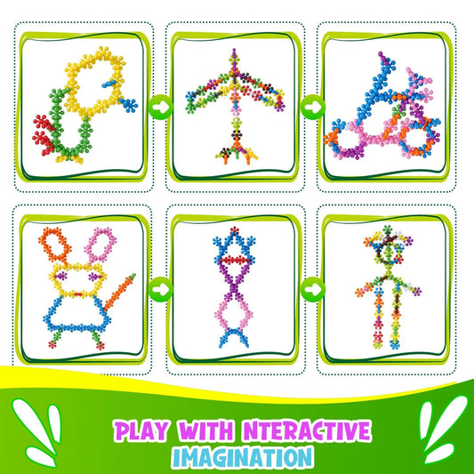 150PCS Plum Blossom Building Blocks 3D Bricks STEM Educational
