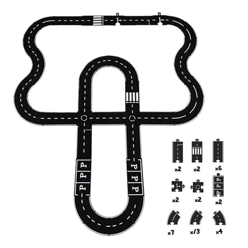 Interlocking Car Track Building Blocks