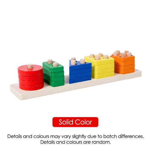 Wooden Sorting Stacking Montessori Toys for Baby