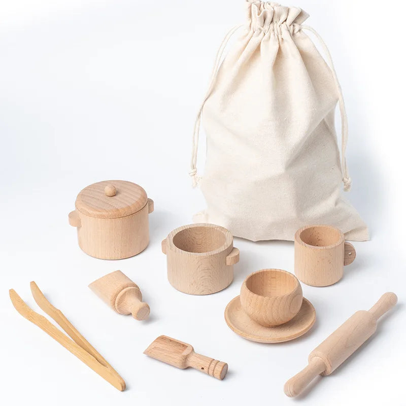Simulated Kitchen Tea Set Montessori Sensory Toys Set