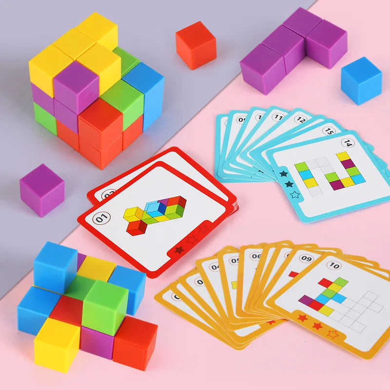 Magic Block Puzzle Montessori Toy