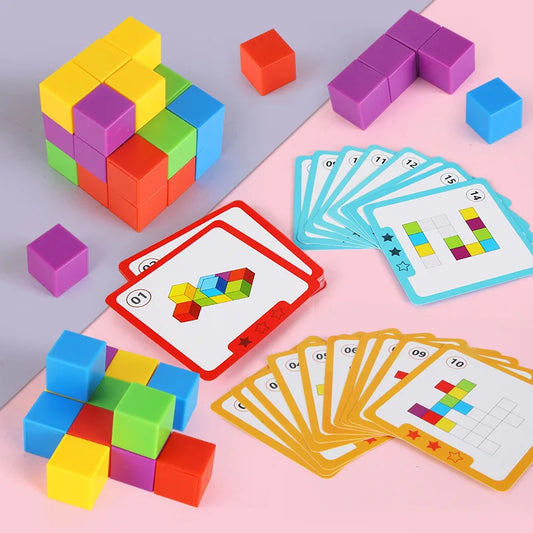 Magic Block Puzzle Montessori Toy