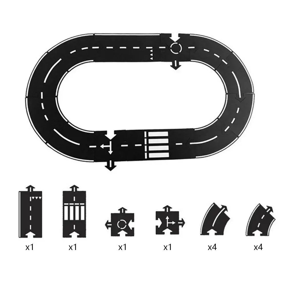 Interlocking Car Track Building Blocks