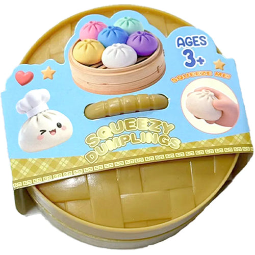 Colorful 6 Styles Glitter Dumpling Glitter Dumpling Squishy with Box