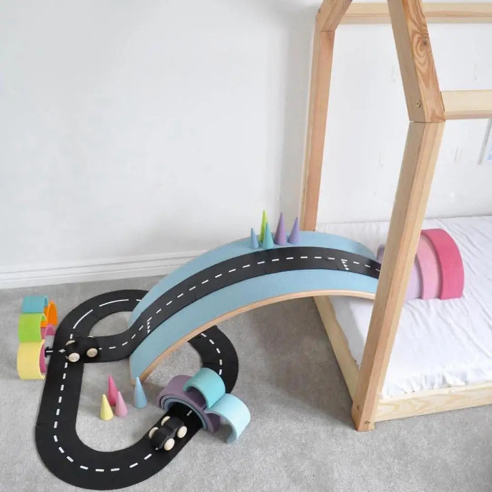 Interlocking Car Track Building Blocks
