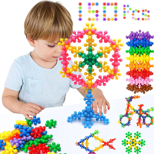 150PCS Plum Blossom Building Blocks 3D Bricks STEM Educational