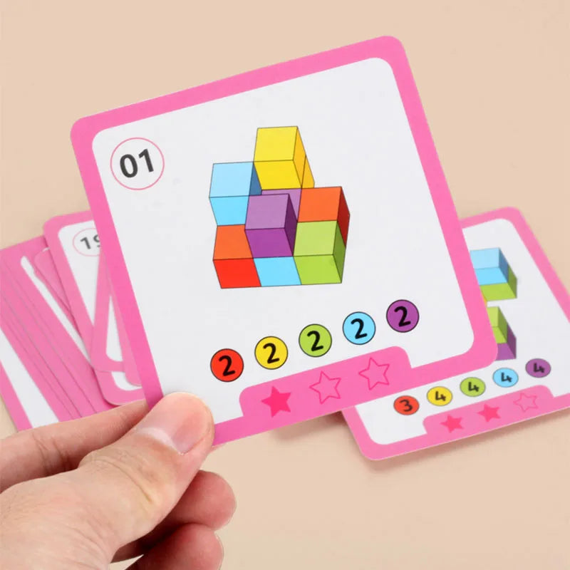 Magic Block Puzzle Montessori Toy