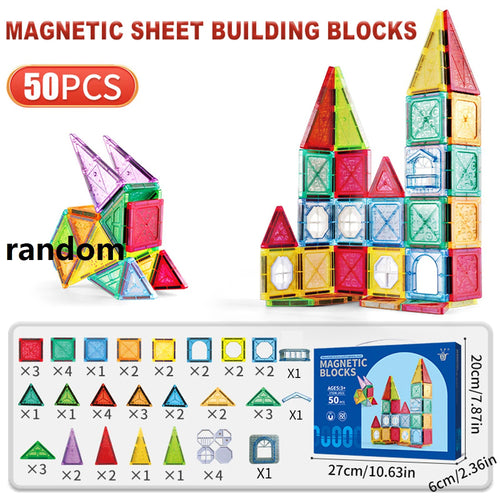 Magnetic Building Blocks Tiles — DIY Creative STEM Toy for Kids