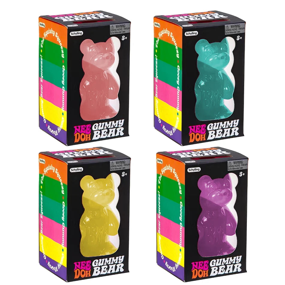 NeeDoh Gummy Bear Squishy Toy Soft Stress Relief Sensory Fidget