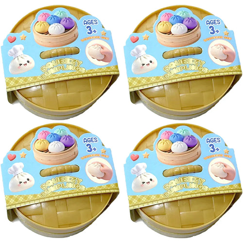 Colorful 6 Styles Glitter Dumpling Glitter Dumpling Squishy with Box
