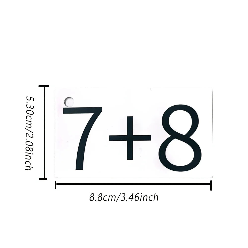Addition and Subtraction Cards