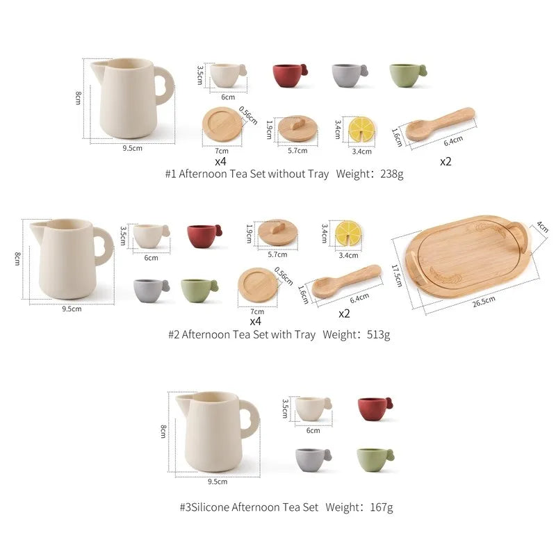 Baby Wooden Afternoon Tea Set Montessori Toys
