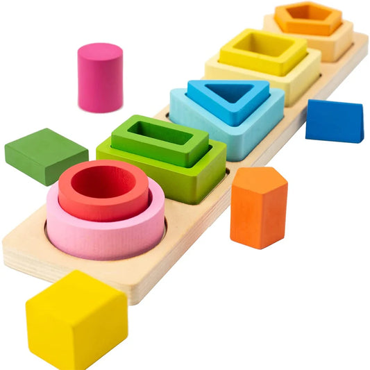 Wooden Sorting Stacking Montessori Toys for Baby