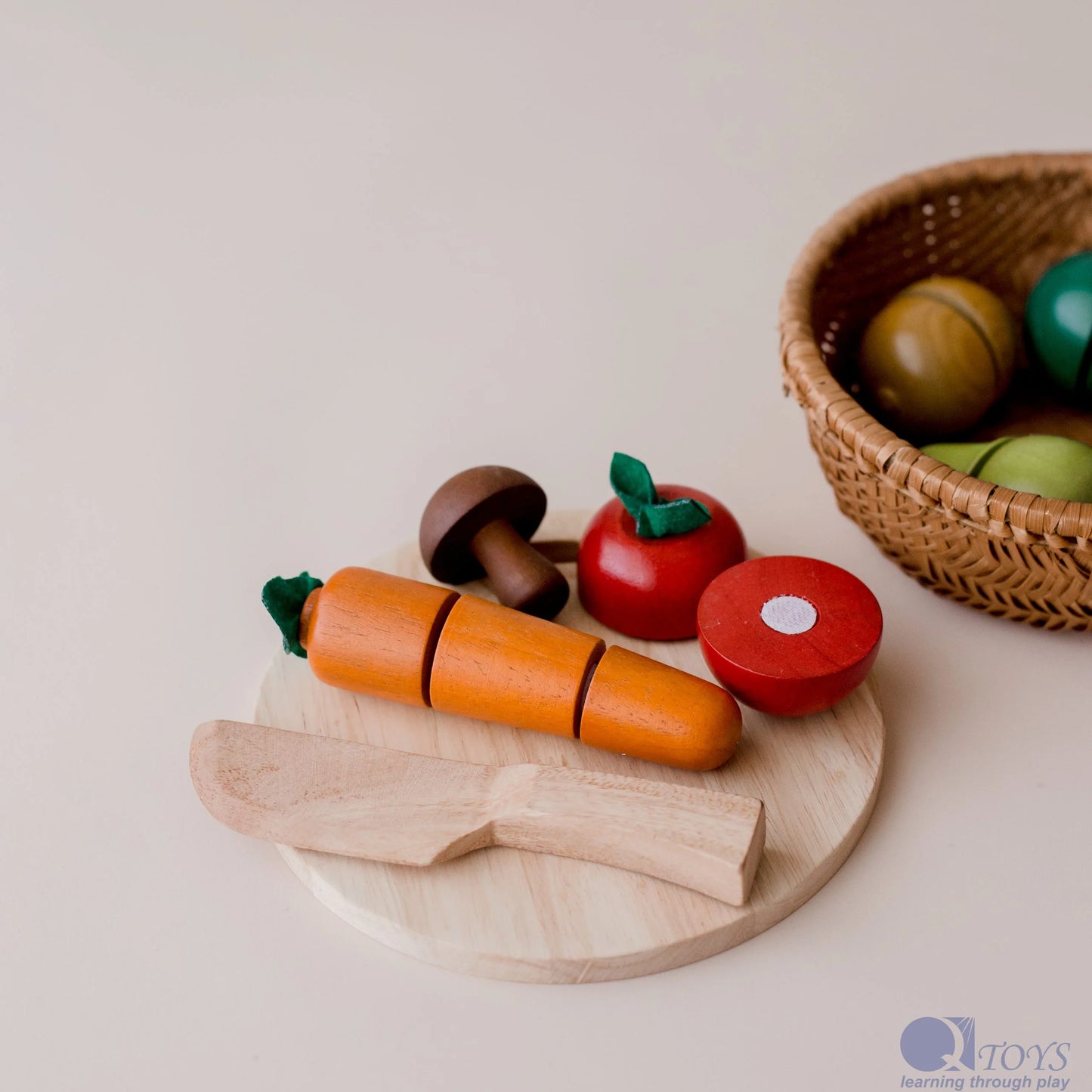 QToys Australia Colour Fruit basket 9 pcs