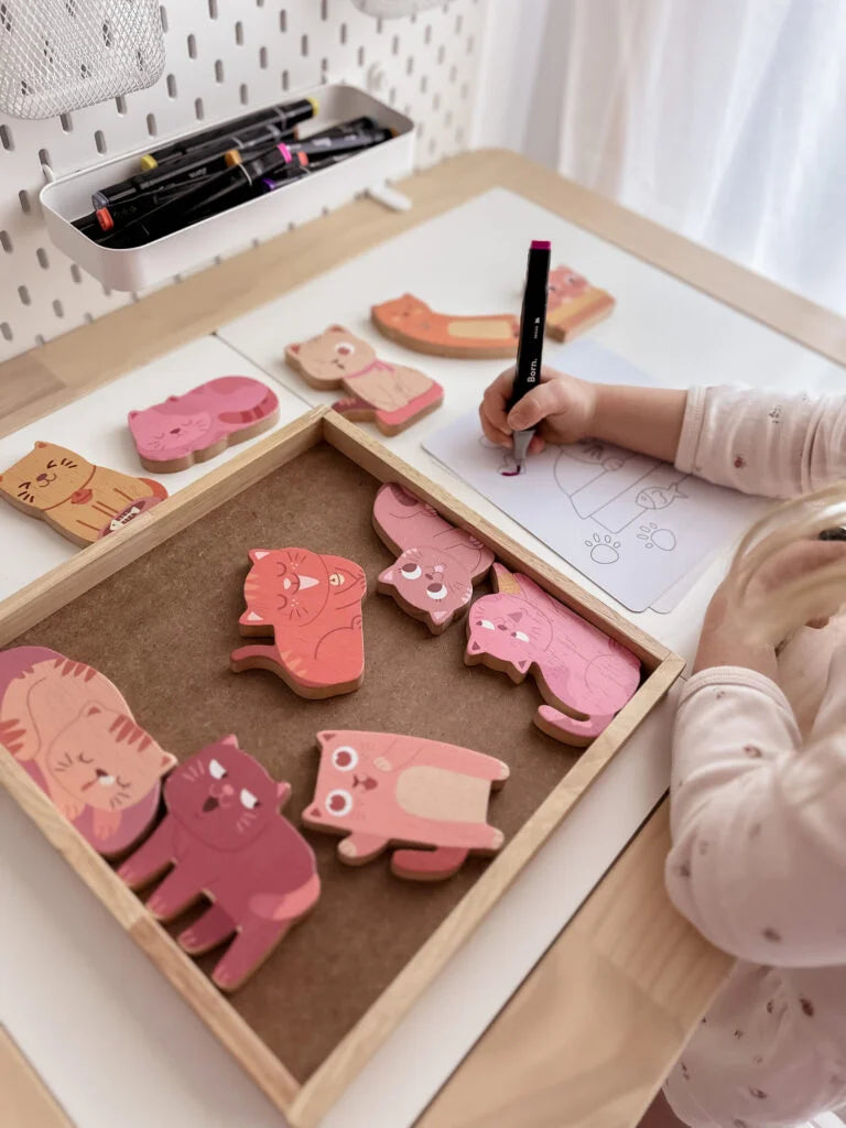 QToys Australia Cat Play Set & Colouring Activity